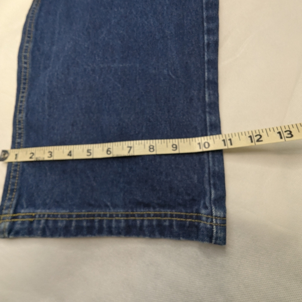 Y2K Unc Baggy Wide Leg NBA Patchwork Jeans - Picture 11 of 14